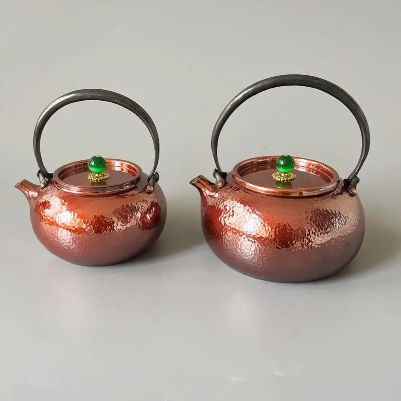 Pure Copper Teapot Handmade Water Kettle with Filter Hole Gift