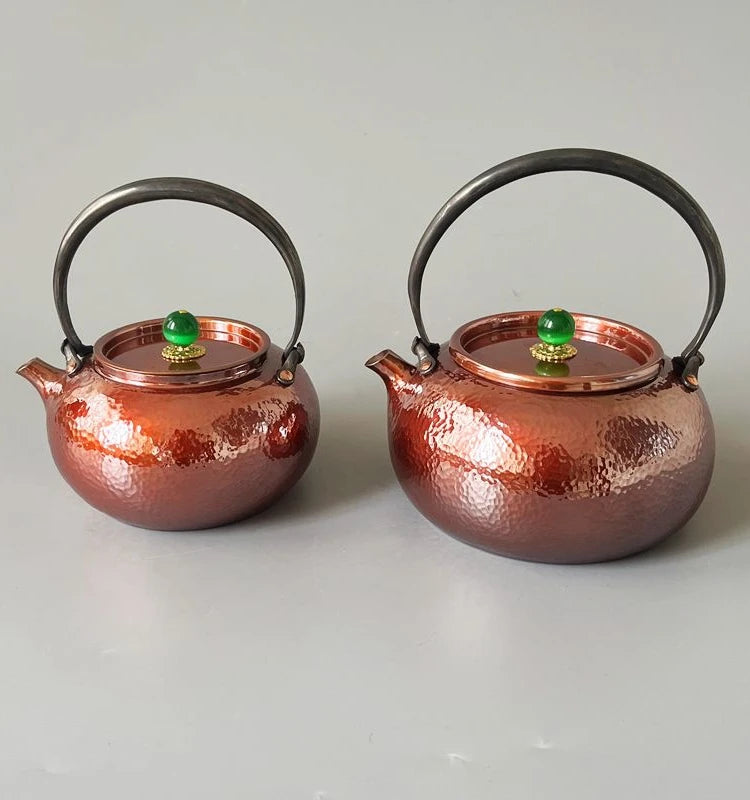 Pure Copper Teapot Handmade Water Kettle with Filter Hole Gift