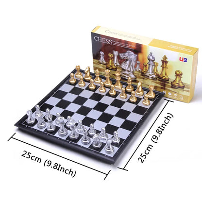 36cm*36cm Magnetic Metal Folding Chess Set, Felted Game Board