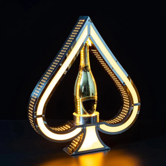 Rechargeable Color Flashing Armand De Brignac Champagne Glorifier Display