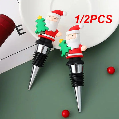 1/2PCS HotChristmas Series Wine Stopper