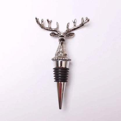 Stainless Steel Red Wine Stopper, Champagne Bottle; Deer Beverage Cork, Vacuum Seal