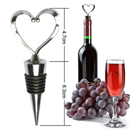 Heart Shaped  Champagne Win Bottle Stopper