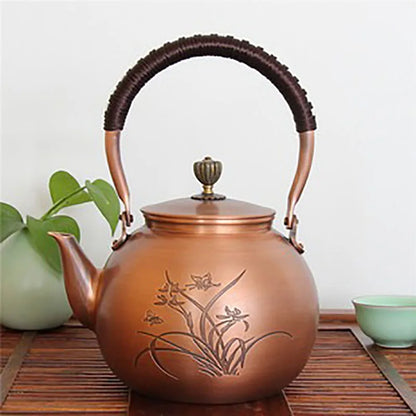 Handmade Tea Kettle, Vintage Copper Pot