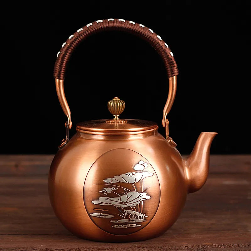 Handmade Tea Kettle, Vintage Copper Pot