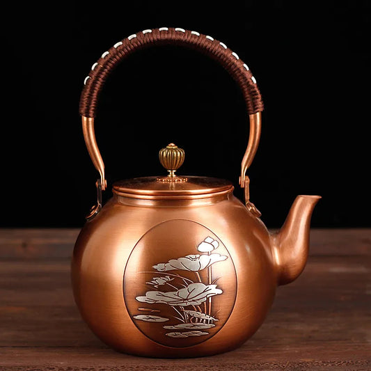 Handmade Tea Kettle, Vintage Copper Pot