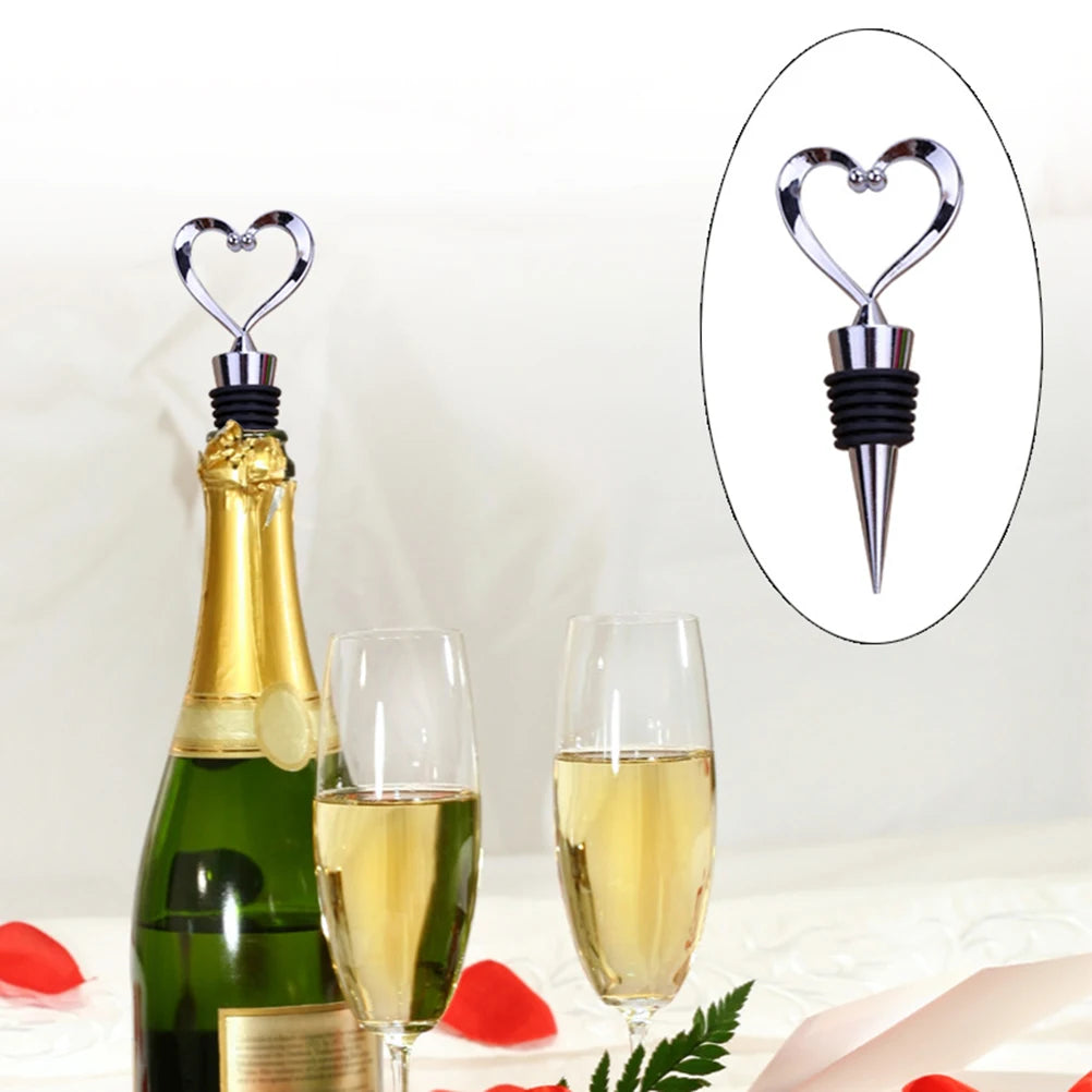 Heart Shaped  Champagne Win Bottle Stopper