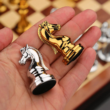 Medieval Luxury Chess Set Chessboard International Chess Pieces Family Playing Game Toys for Teaching Competition Chess Sets