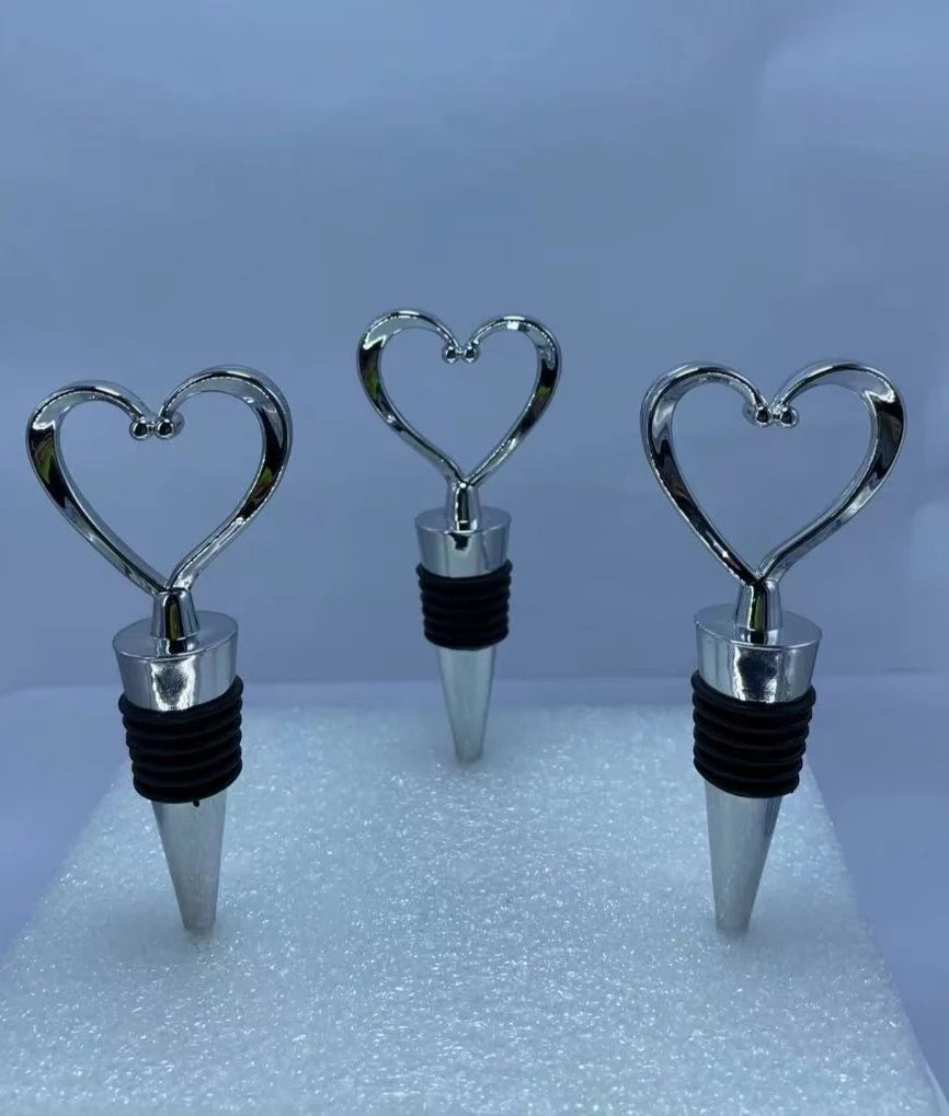 Heart Shaped  Champagne Win Bottle Stopper