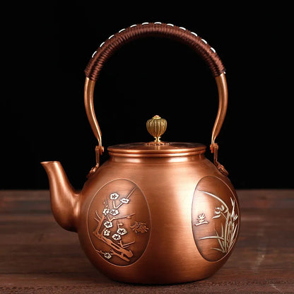 Handmade Tea Kettle, Vintage Copper Pot