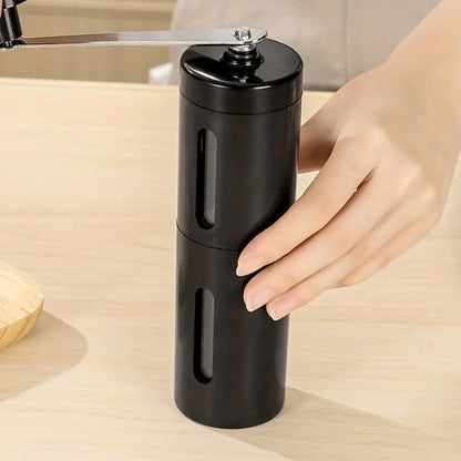 1pc Portable Manual Coffee Bean Grinder with Hand Crank -Fine to Coarse Grind for Espresso and Travel