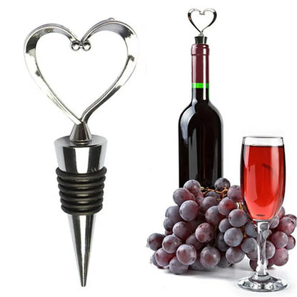 Heart Shaped  Champagne Win Bottle Stopper