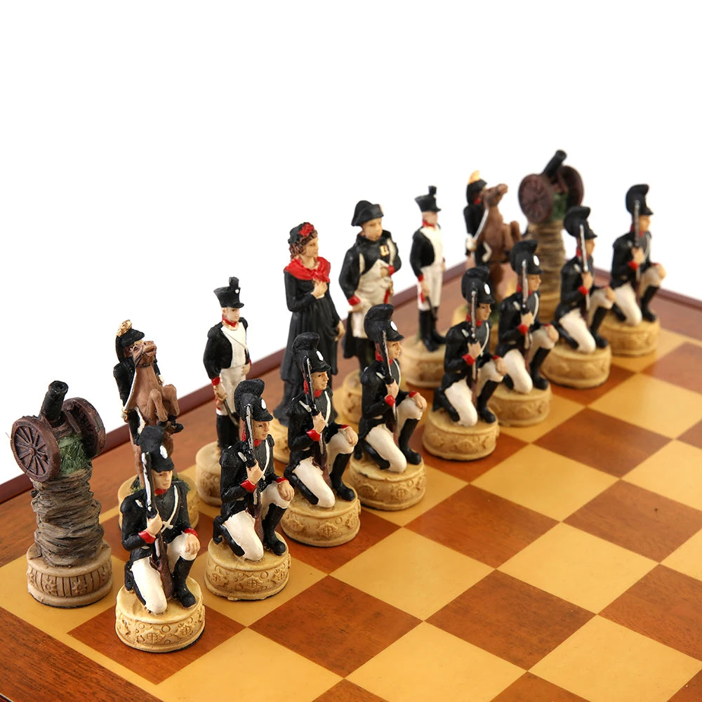 3D Character-themed Chess Set with International Chess and Deluxe Painting, Luxury Chess Game