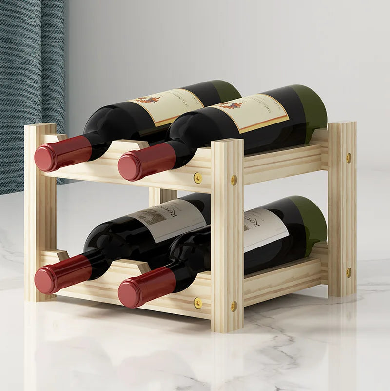 Solid Wood Wine Rack Cabinet