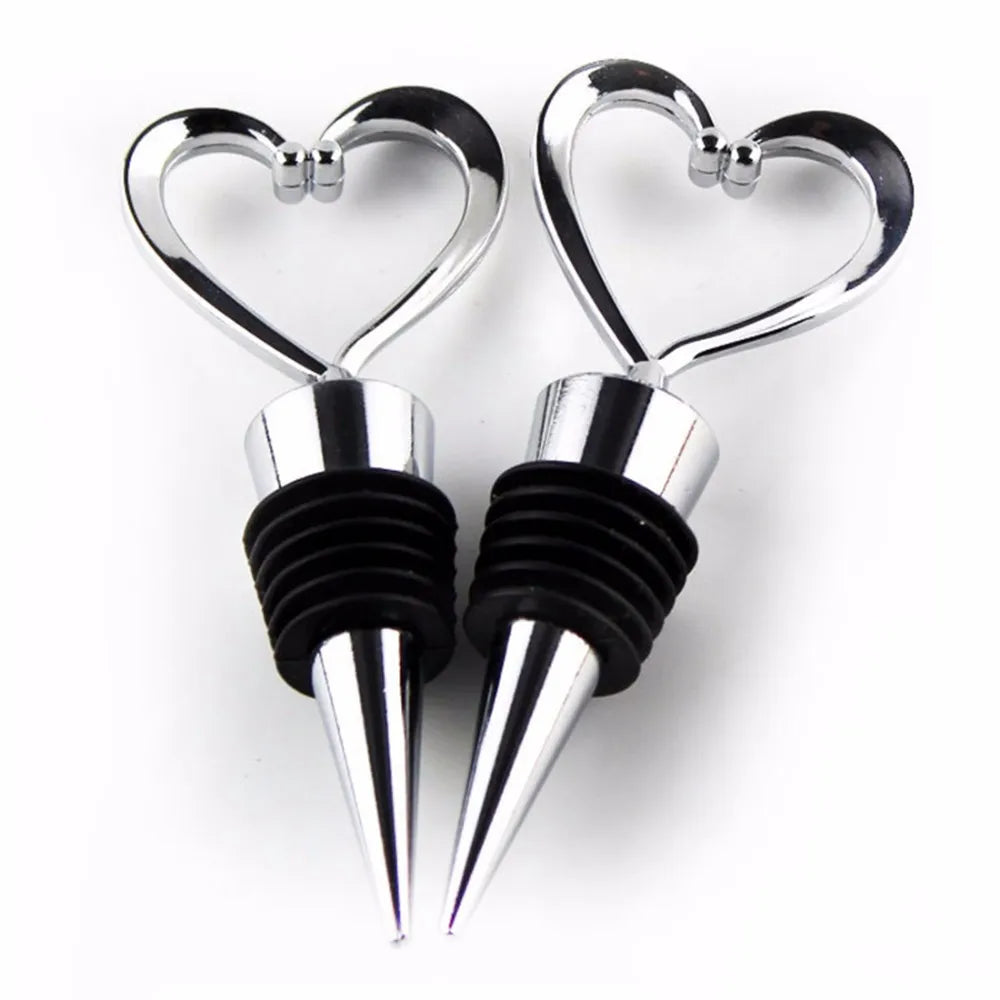 Heart Shaped  Champagne Win Bottle Stopper