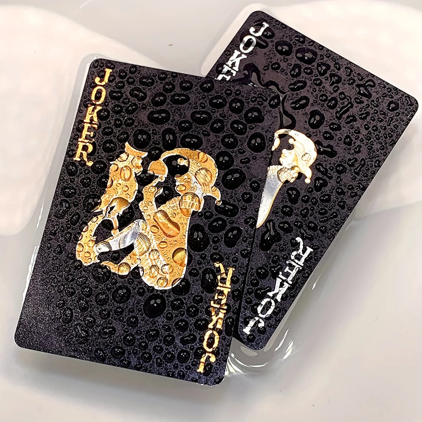 Diamond waterproof black playing cards, playing cards, high definition, not easy to bend