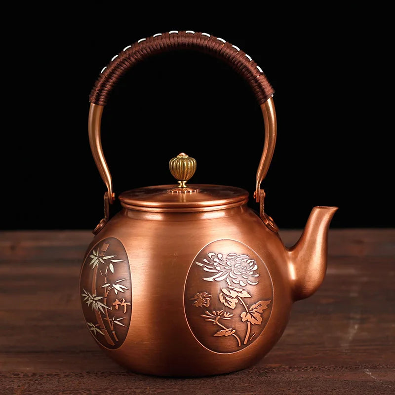 Handmade Tea Kettle, Vintage Copper Pot