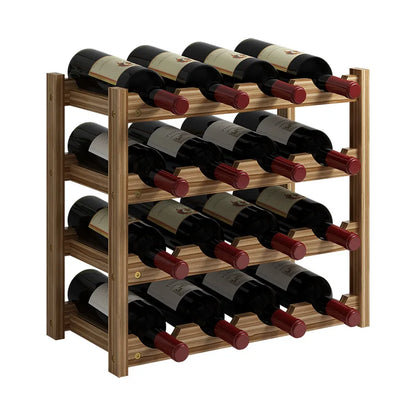 Solid Wood Wine Rack Cabinet