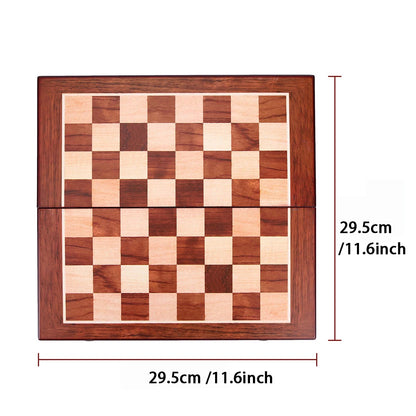 Metal Medieval Chess Set with High Quality Wooden Chessboard