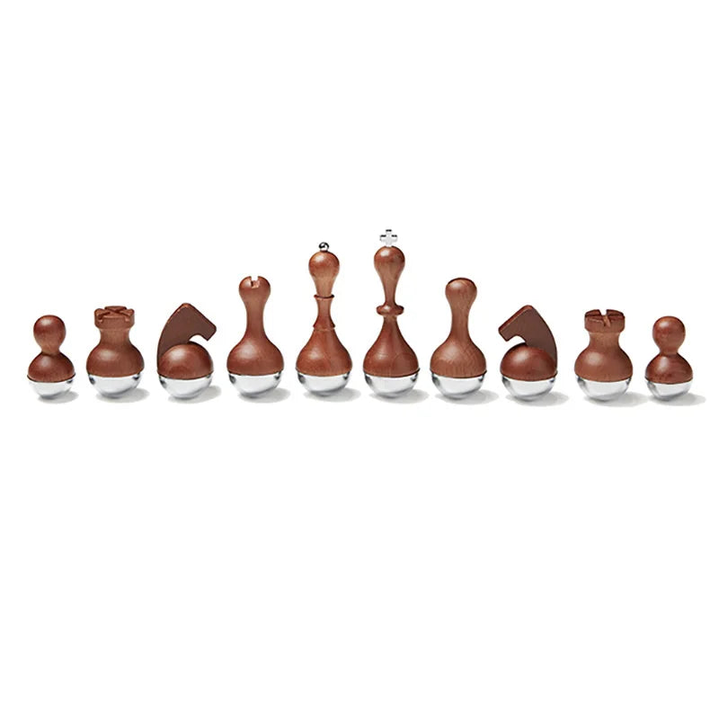 Tumbler Chess High-end Solid Wood Creative Design Gift Set European-style Home Accessories Ornaments